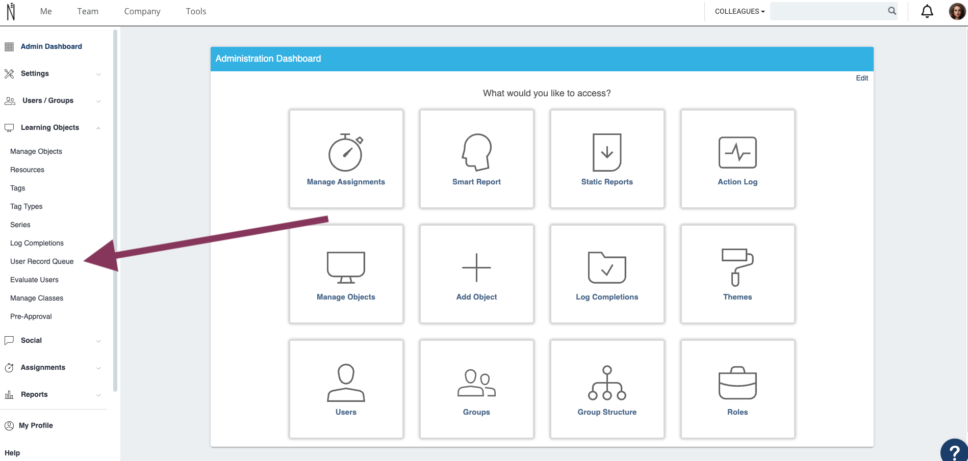 User Record Queue Option.png