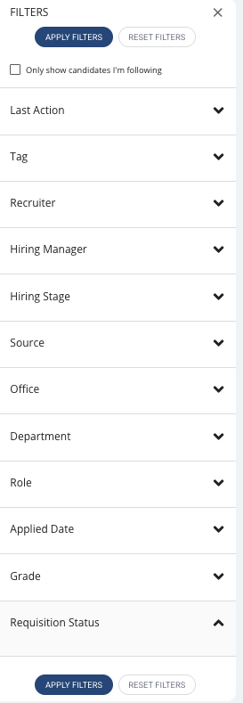 Filters Option